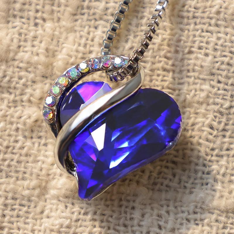 Collana con ciondolo con energia curativa, pietra portafortuna del cuore Buddha Stones d'amore