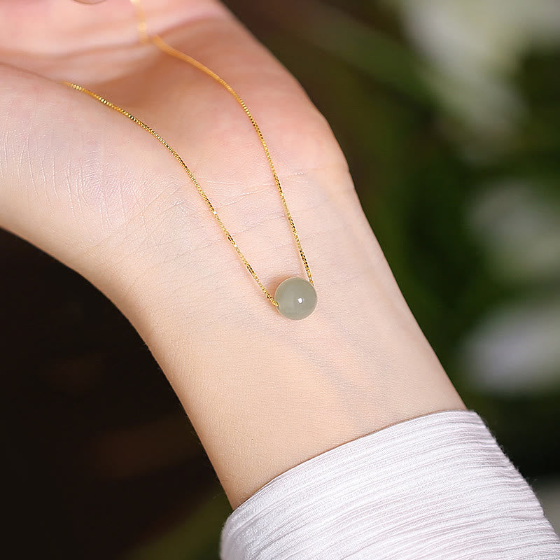 Collana con ciondolo a forma di farfalla Buddha che ride in giada ciano naturale Hetian Jade in argento sterling 925 - Perlina di giada Hetian della fortuna - image 14