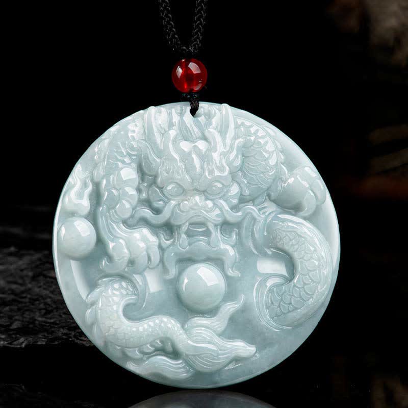 ❗❗❗Un'offerta lampo - Collana con amuleto di successo in giada con drago dello zodiaco cinese, Buddha Stones - image 6