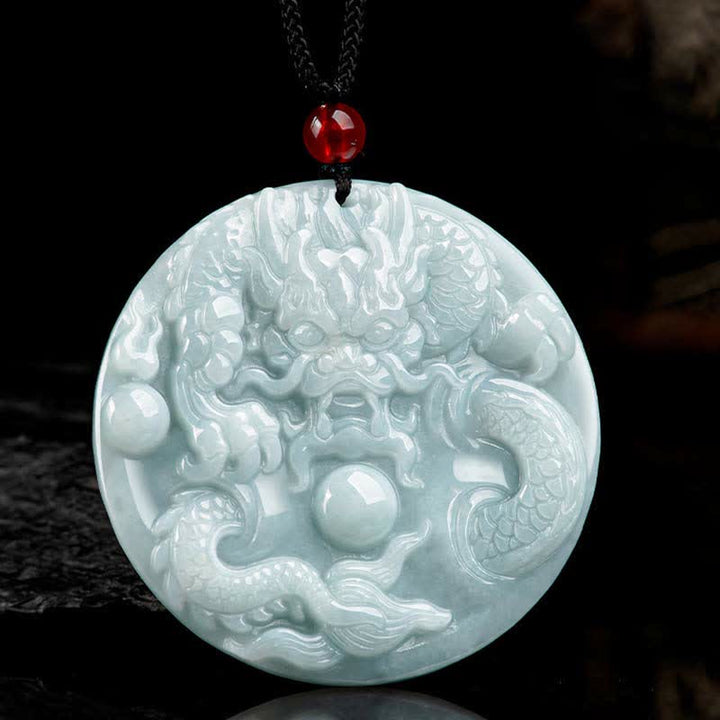 ❗❗❗Un'offerta lampo - Collana con amuleto di successo in giada con drago dello zodiaco cinese, Buddha Stones - image 6