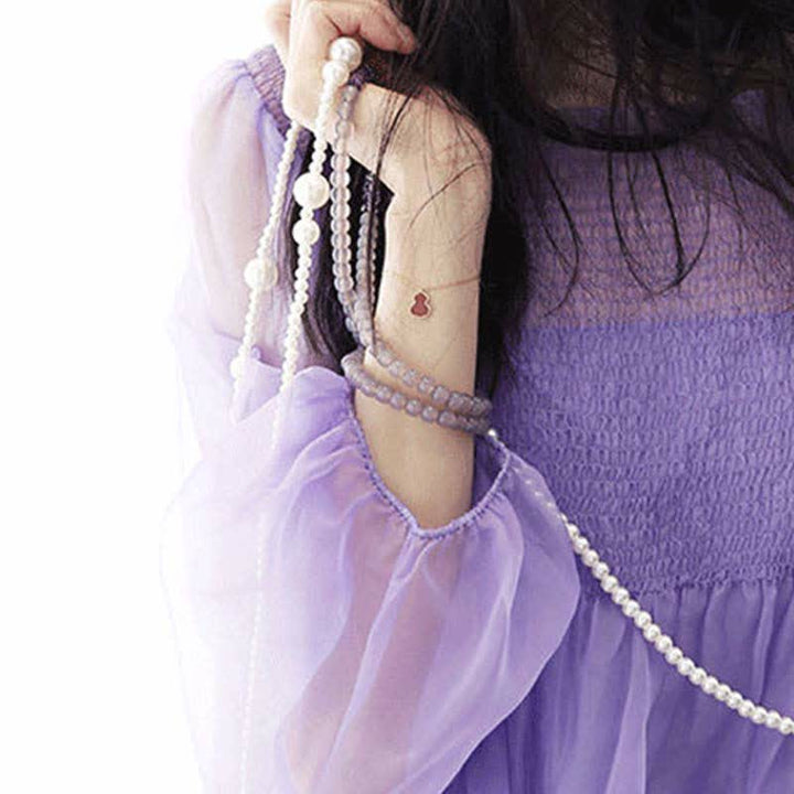 Braccialetto di guarigione con cristallo di ametista naturale e meditazione - image 10