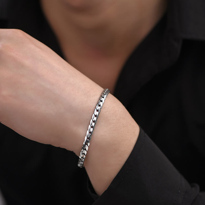 Buddha Stones Doppio Dorje Vajra Forza Punk Catena di Rame Bracciale Collana