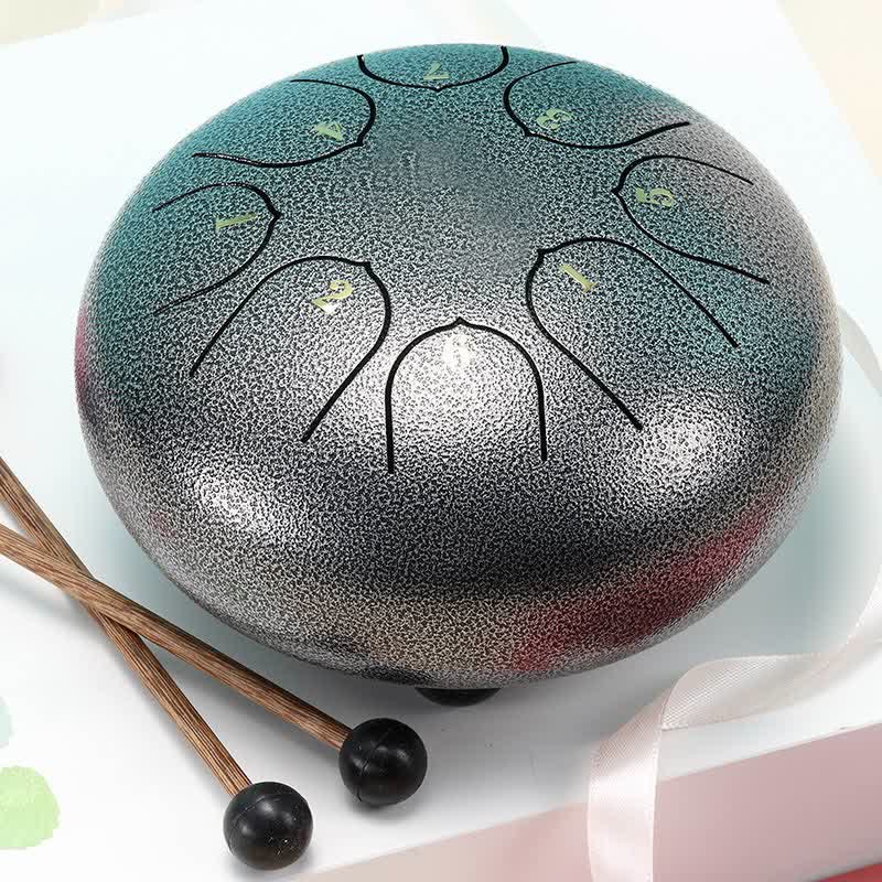 Kit di batteria yoga per meditazione e guarigione sonora con tamburo in acciaio - Grigio chiaro - image 13