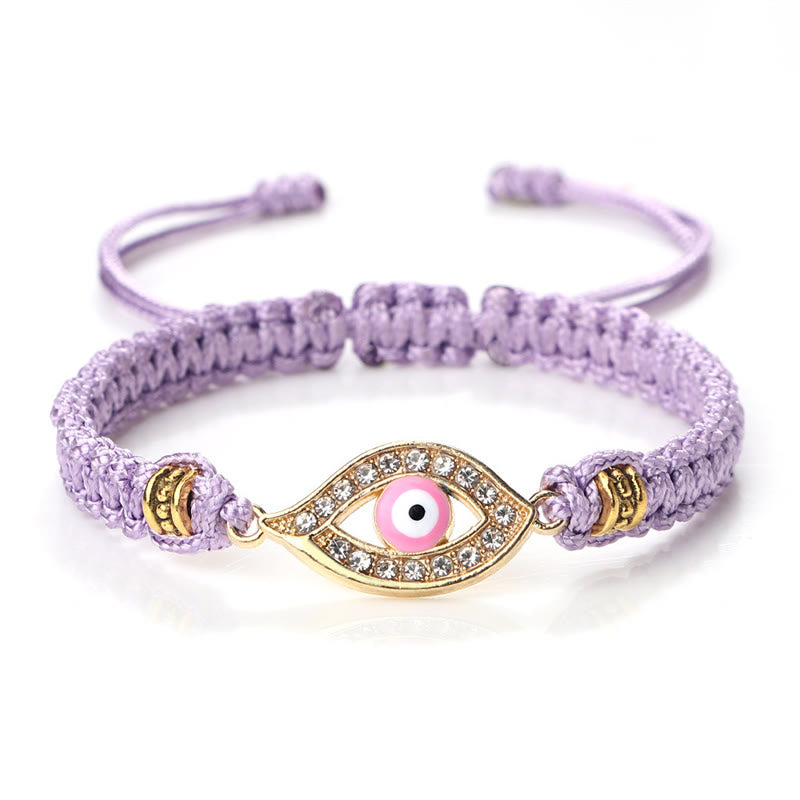 Braccialetto di corda Buddha Stones Evil Eye Keep Away Evil Spirits