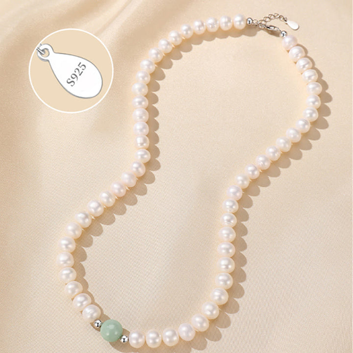 Buddha Stones 925 Sterling Silver Perla Naturale Giada Collana Bracciale Orecchini Guarigione Con Scatola Regalo