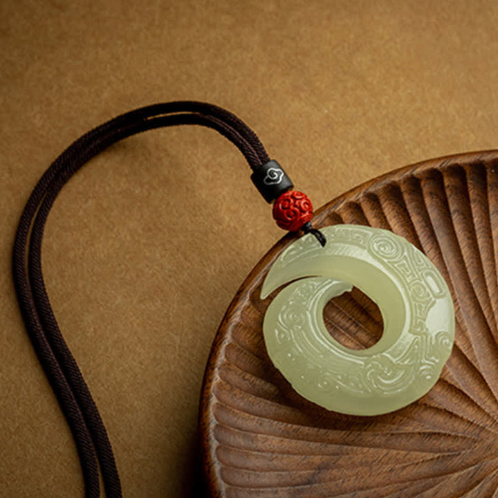 Collana con Buddha Stones, ciondolo in pietra di pace, ciondolo in pietra di giada, ciondolo in pietra di sandalo rosso, ciondolo in pietra di cinabro, ciondolo in pietra di agata, ciondolo in pietra di fortuna