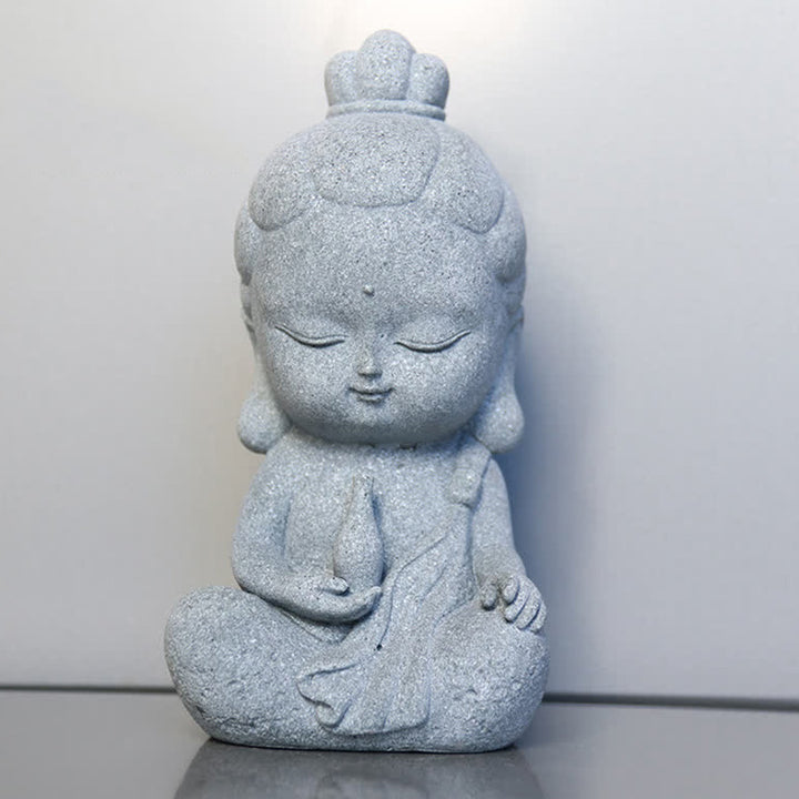 Buddha Stones Meditazione Statua del Buddha Compassione Decorazione della casa - 6,5*5*12 cm - image 13