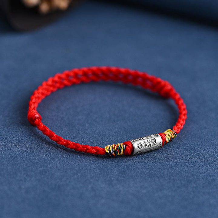 Buddha Stones Bracciale Cavigliera in Argento Sterling 925 Fatto a Mano Tutto Va Bene Design Protezione Forza
