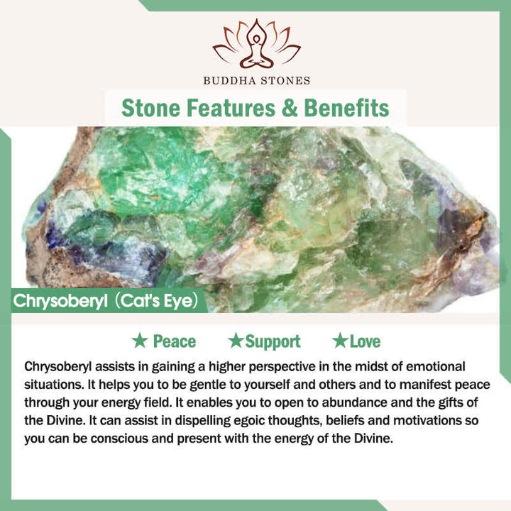 Braccialetto dell'amore con ciondolo a farfalla con occhio di gatto Buddha Stones