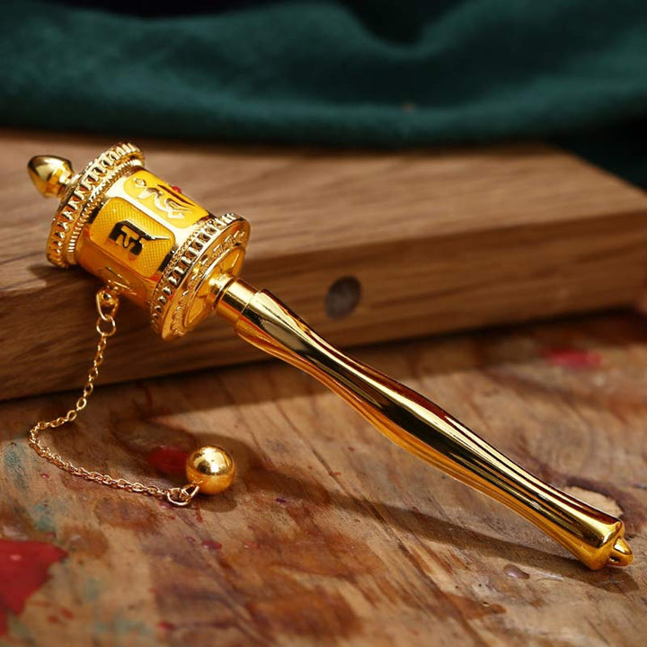 Ruota di preghiera tibetana Sei parole vere Benedizione Meditazione Decorazione