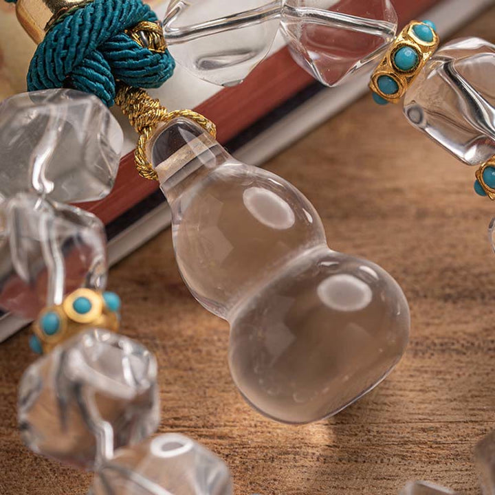 Buddha Stones Cristallo Bianco Cervo Zucca Protezione Auto Decorazione Appesa