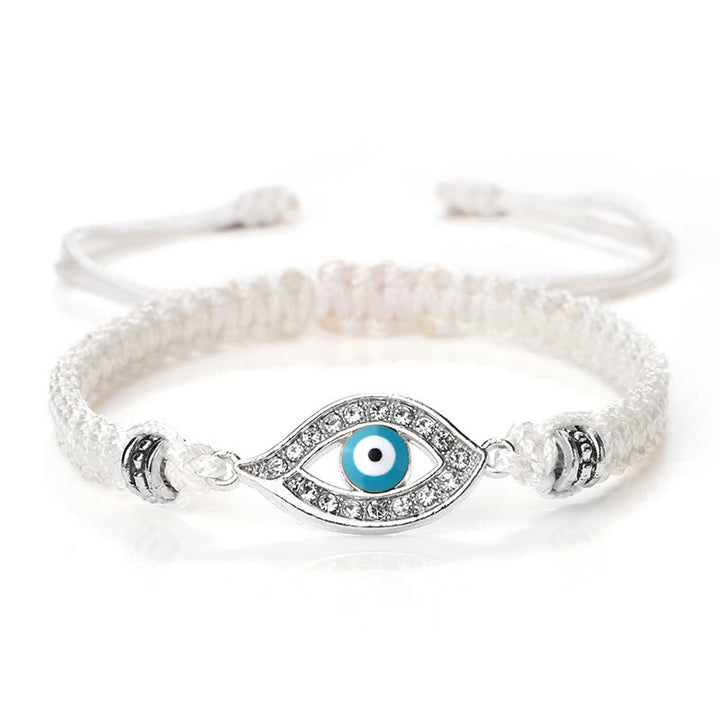 Braccialetto di corda Buddha Stones Evil Eye Keep Away Evil Spirits