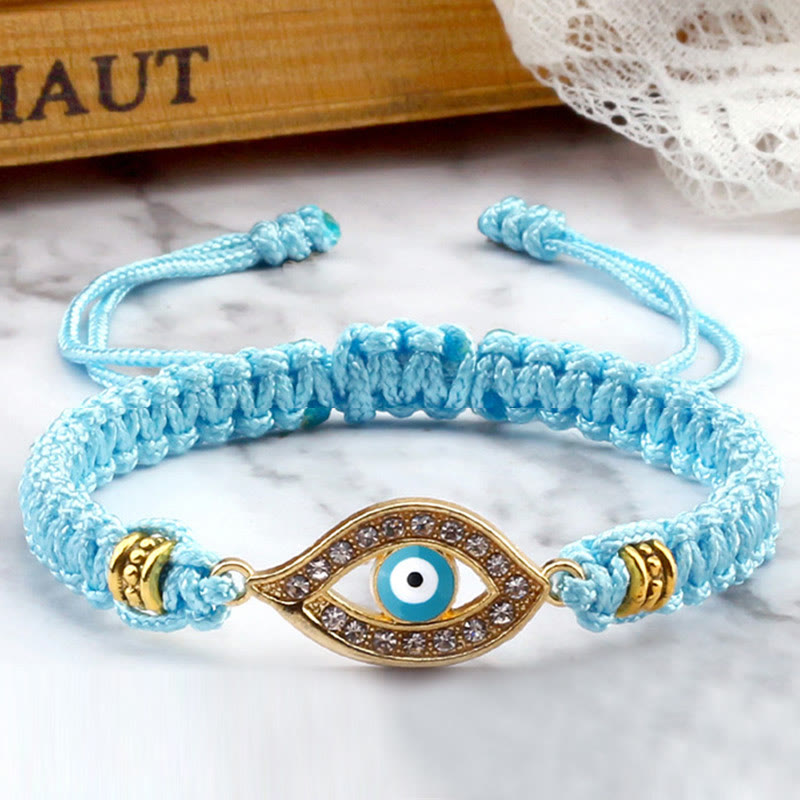 Braccialetto di corda Buddha Stones Evil Eye Keep Away Evil Spirits