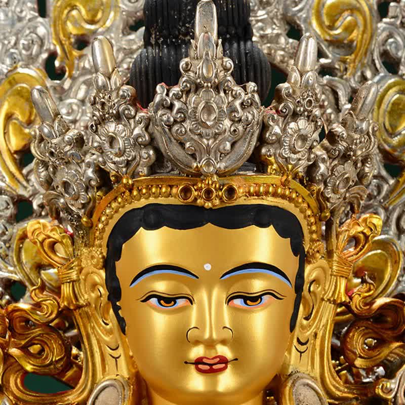 Decorazione della statua in rame della speranza di Tara Verde del Bodhisattva - image 8