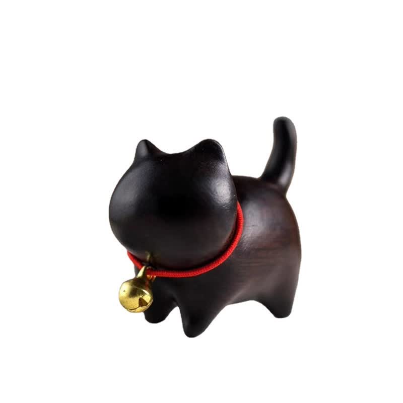Buddha Stones Sandalo verde Piccola foglia Sandalo rosso Carino gatto Animali Rilassanti Pace Decorazioni