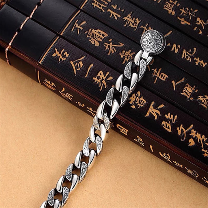 Buddha Stones Tibet Om Mani Padme Hum Doppio Dorje Vajra Bracciale Creatività