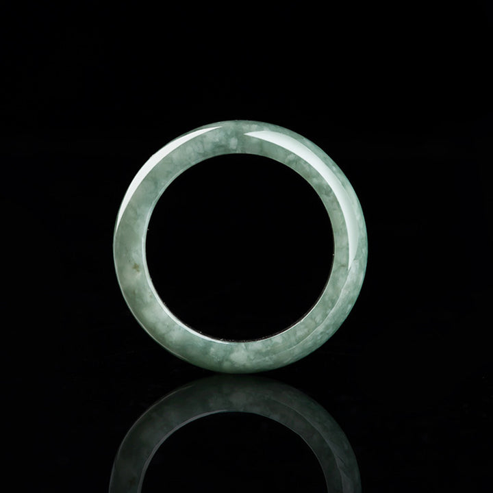 Anello di guarigione naturale in giada Buddha Stones Abundance