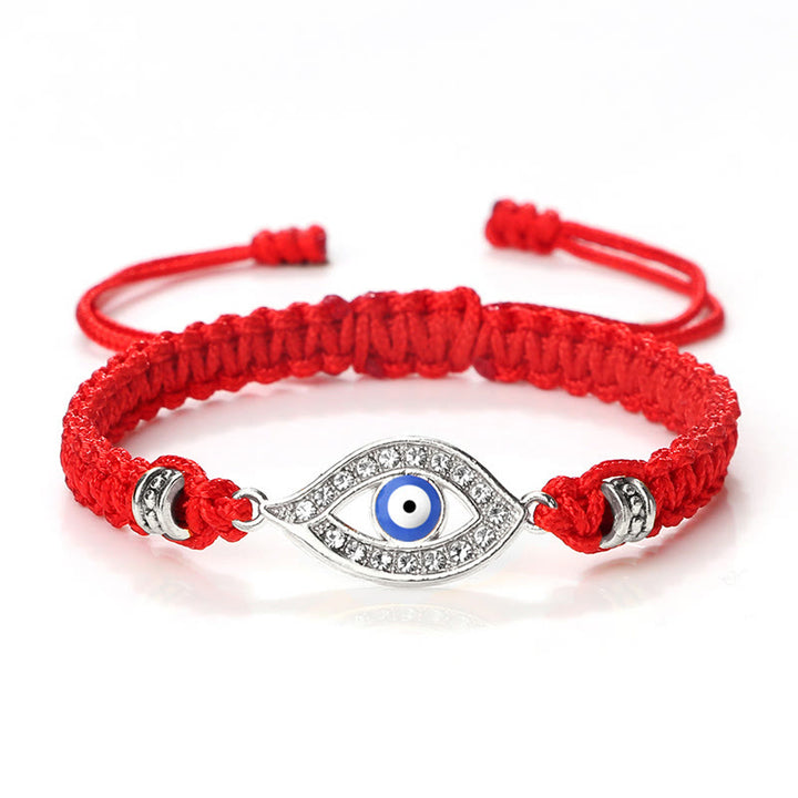 Braccialetto di corda Buddha Stones Evil Eye Keep Away Evil Spirits
