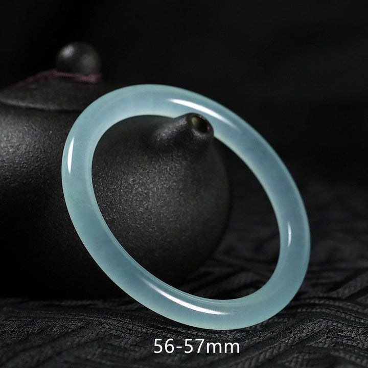 Braccialetto di benedizione curativo in giada naturale Buddha Stones - 56-57 mm - image 4