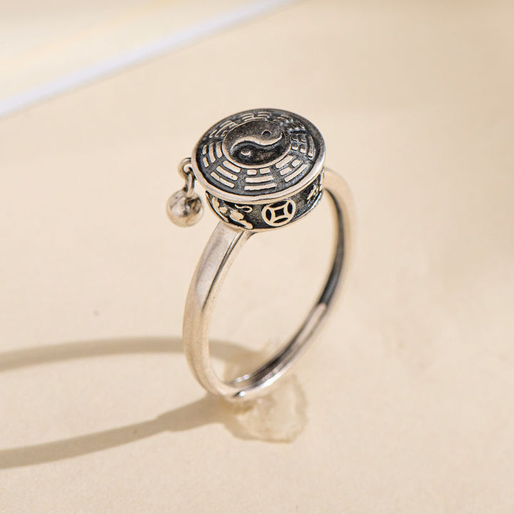 Anello girevole Yin Yang Rame Fortuna Ricchezza