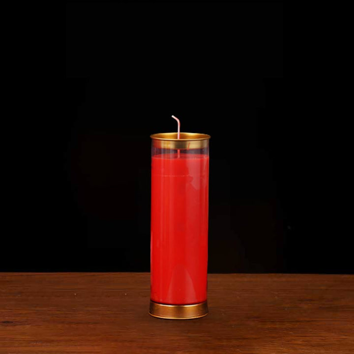 Meditazione Preghiera Altare Candela Tempio Buddista Rituali Uso Oggetti - Rosso - Medio (3 giorni) - image 10