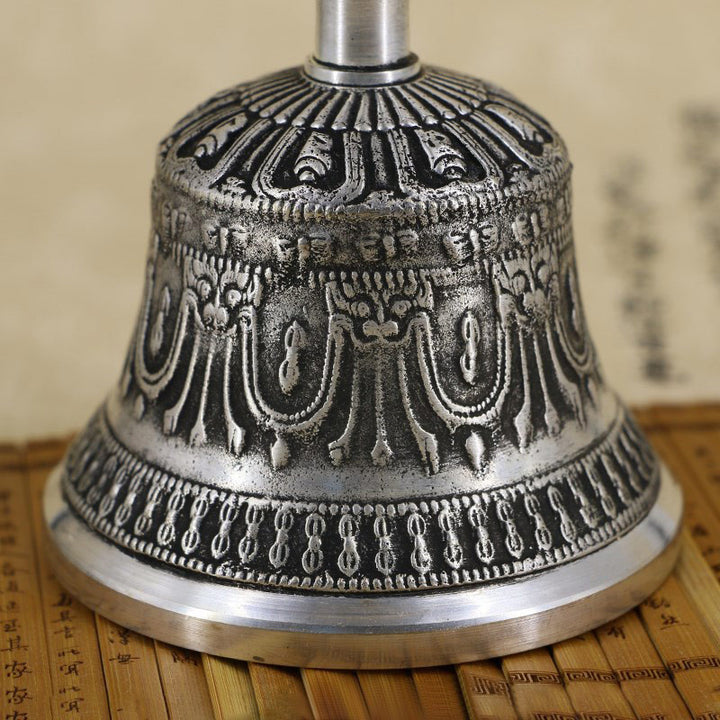 Set di campane per meditazione tibetane Buddha Stones e decorazioni in rame Vajra Dorje
