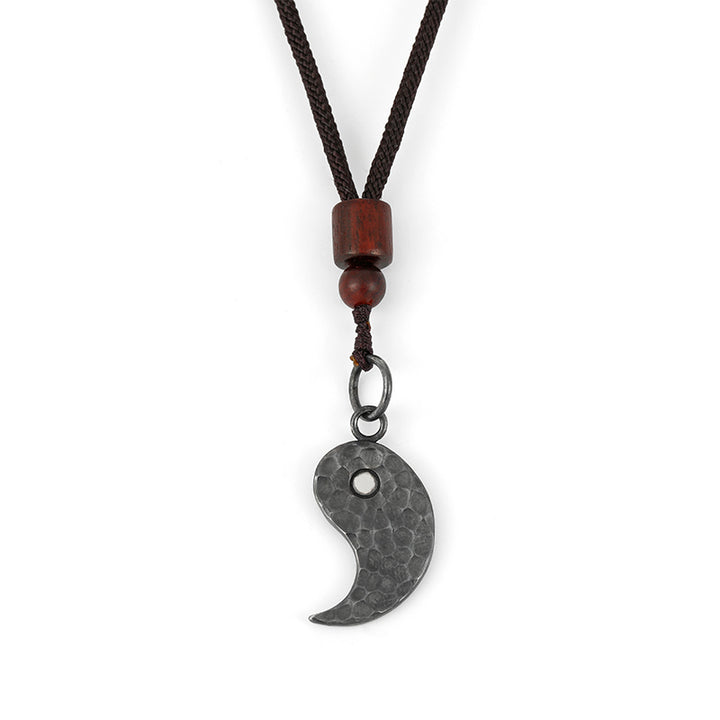 Collana con ciondolo in argento sterling 990 Buddha Stones, equilibrio Yin Yang e armonia - Yin - image 6