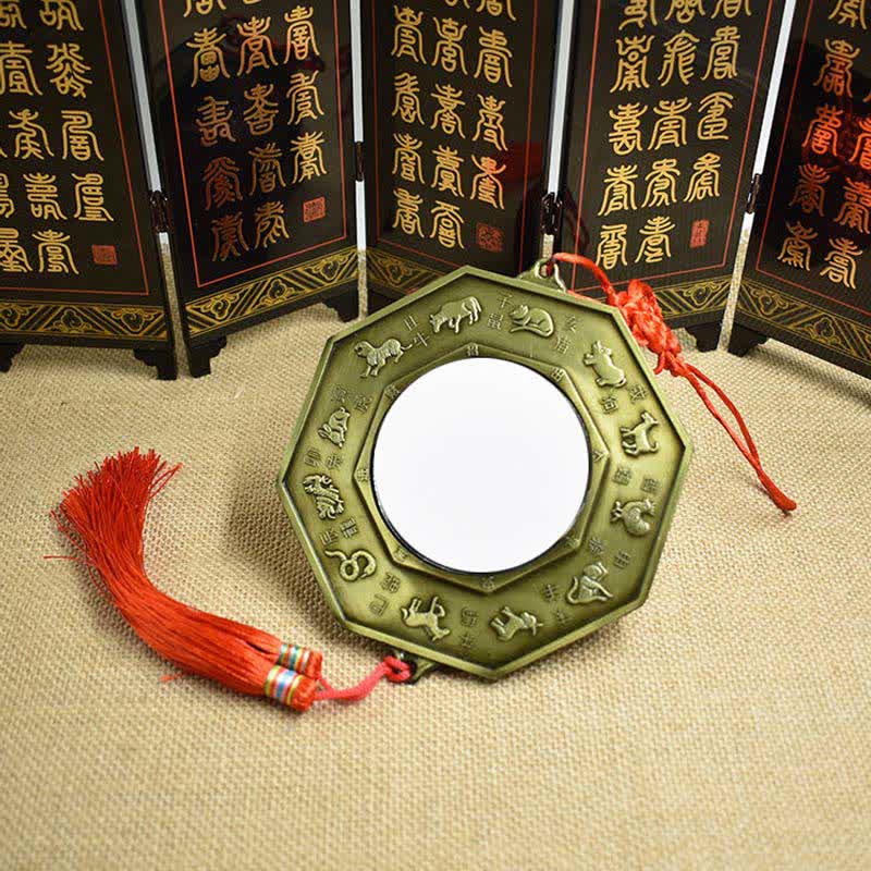 Mappa Feng Shui Bagua Cinque monete imperatore Mappa energetica armonia nodo cinese