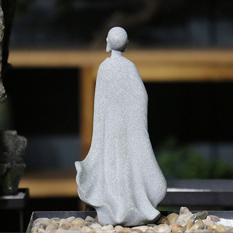 Buddha Stones Meditazione Buddha Monaco Serenità Decorazione della casa - image 2