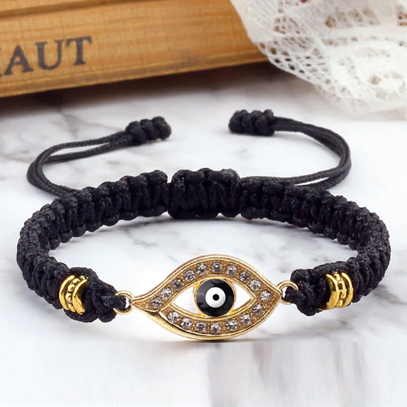 Braccialetto di corda Buddha Stones Evil Eye Keep Away Evil Spirits
